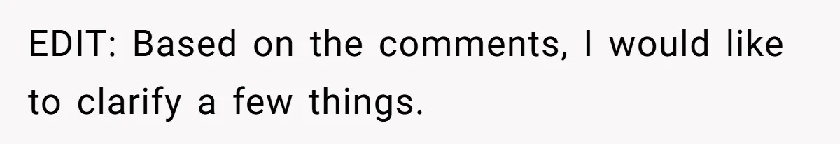 EDIT: Based on the comments, I would like to clarify a few things.