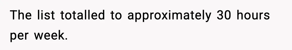 IT Removes His Admin Access, Then Panics When He Hands Them 30 Hours Of Work They Must Now Do The list totalled to approximately 30 hours per week.