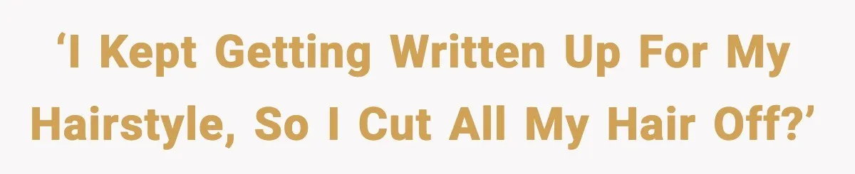 Fire-Academy Trainee Cuts Her Hair After Being Written Up For “Inappropriate” Style ‘I kept getting written up for my hairstyle, so I cut all my hair off?’