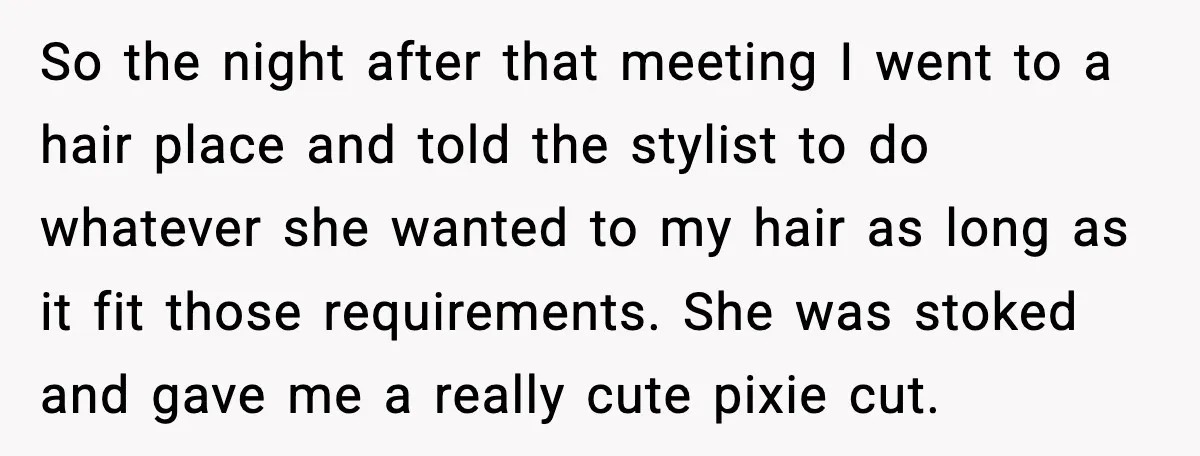 Fire-Academy Trainee Cuts Her Hair After Being Written Up For “Inappropriate” Style So the night after that meeting I went to a hair place and told the stylist to do whatever she wanted to my hair as long as it fit those...