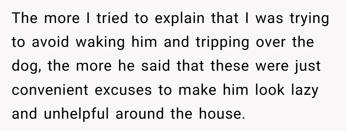Pregnant Woman Trips Over Suitcase Husband Never Put Away, Husband Accuses Her Of Doing It “On Purpose” The more I tried to explain that I was trying to avoid waking him and tripping over the dog, the more he said that these were just convenient excuses to...