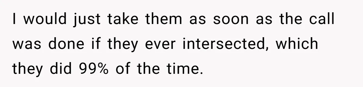 Micromanaging Boss Demands Exact Break Times, Employee Obeys Perfectly, The Whole System Backfires I would just take them as soon as the call was done if they ever intersected, which they did 99% of the time.