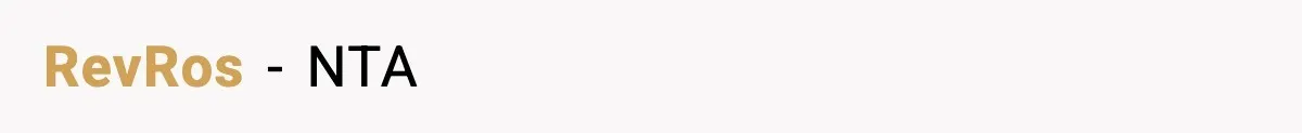 RevRos − NTA