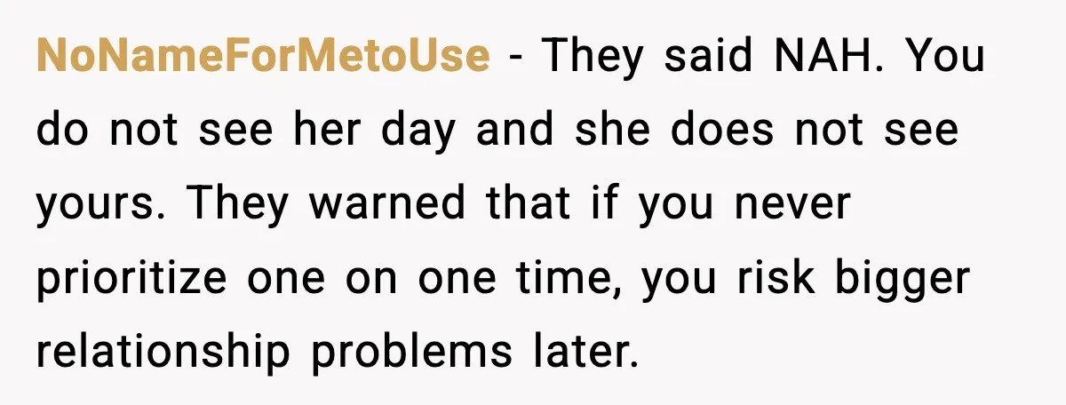 He Worked 24 Hours Straight, Then Refused Date Night With His Wife NoNameForMetoUse - They said NAH. You do not see her day and she does not see yours. They warned that if you never prioritize one on one time, you risk...
