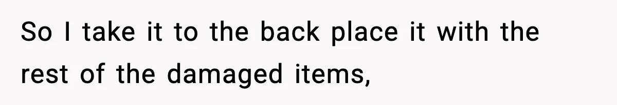 Boss Suspends Teen Worker For “Stealing,” Then Demands He Train His Replacement So I take it to the back place it with the rest of the damaged items,