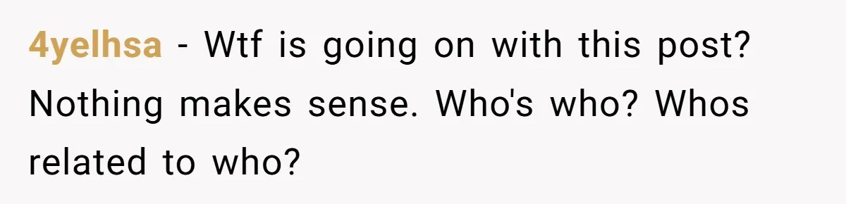 Woman Exposes Half-Sister's Cruel Video, Costs Her An Entire Inheritance 4yelhsa - Wtf is going on with this post? Nothing makes sense. Who's who? Whos related to who?