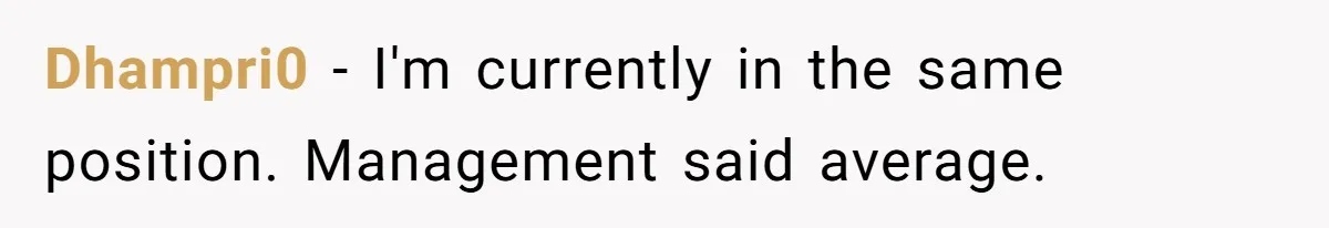 Dhampri0 − I'm currently in the same position. Management said average.