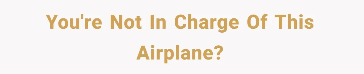 Airplane Know-It-All Tries to Tattle, Gets Beautifully Played by Passenger You're not in charge of this airplane?