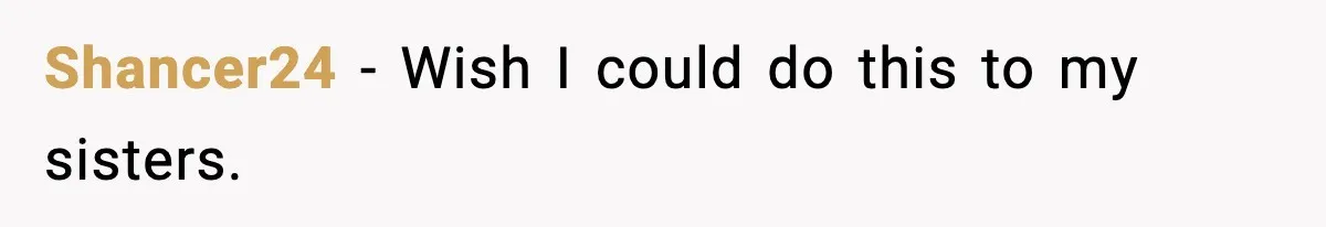 Shancer24 - Wish I could do this to my sisters.