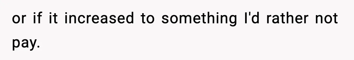 Man Refuses To Eat Girlfriend’s Cake After She Throws A Surprise Party And Disrespects His Mom’s Gift or if it increased to something I'd rather not pay.
