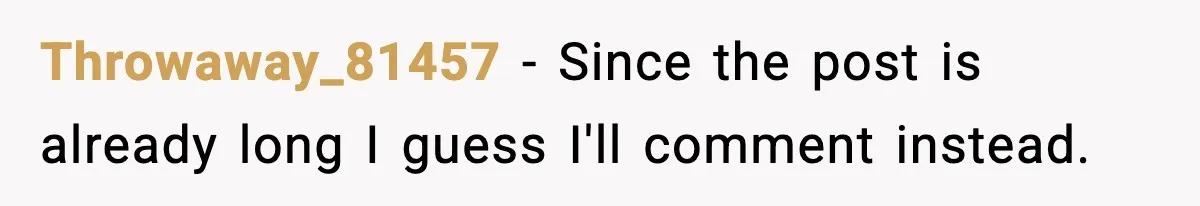 Man Refuses To Eat Girlfriend’s Cake After She Throws A Surprise Party And Disrespects His Mom’s Gift Throwaway_81457 − Since the post is already long I guess I'll comment instead.