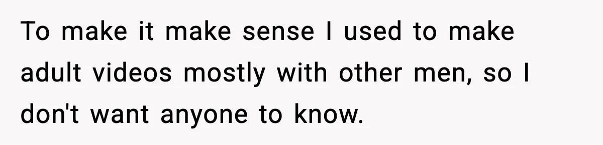 Man Refuses To Eat Girlfriend’s Cake After She Throws A Surprise Party And Disrespects His Mom’s Gift To make it make sense I used to make adult videos mostly with other men, so I don't want anyone to know.