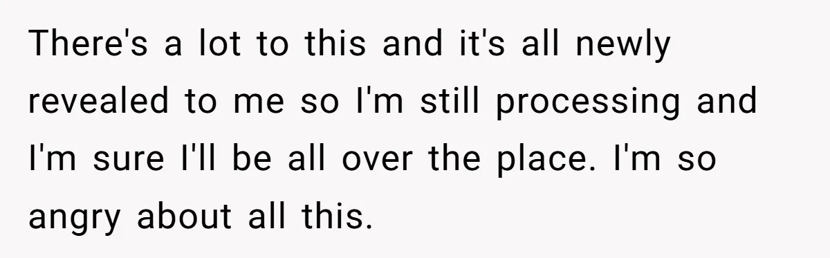 There's a lot to this and it's all newly revealed to me so I'm still processing and I'm sure I'll be all over the place. I'm so angry about all...