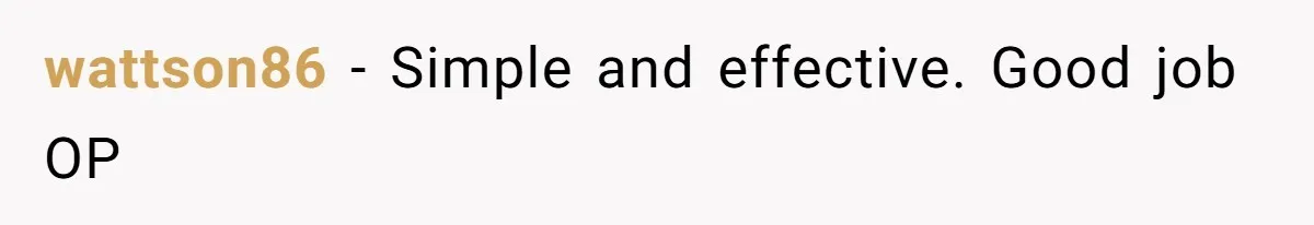 wattson86 − Simple and effective. Good job OP