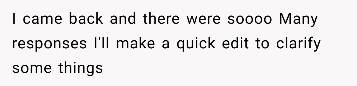 I came back and there were soooo Many responses I'll make a quick edit to clarify some things