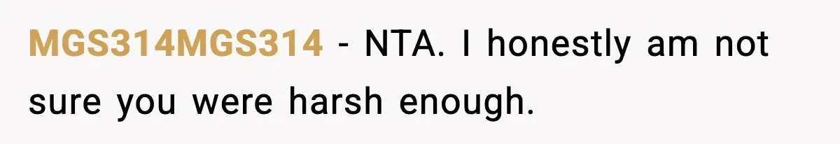 Mom Cuts Off Her Parents After They Mock Their Grandson’s “Exotic” Name MGS314MGS314 − NTA. I honestly am not sure you were harsh enough.
