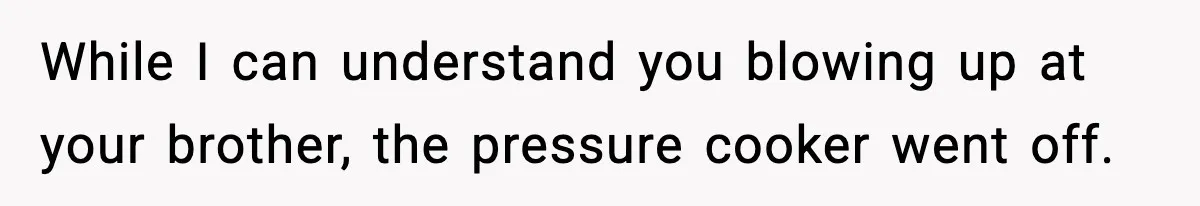 Teen Refuses To Hang Out With His Autistic Twin Brother After Years Of Forced Bonding While I can understand you blowing up at your brother, the pressure cooker went off.