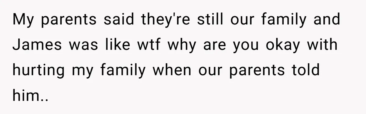 She Turned Her Neighbor’s Parking Nightmare Into a Feathered Revenge Saga My parents said they're still our family and James was like wtf why are you okay with hurting my family when our parents told him..
