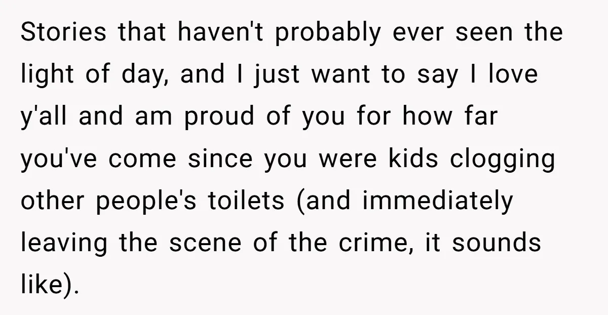 Stories that haven't probably ever seen the light of day, and I just want to say I love y'all and am proud of you for how far you've come since...