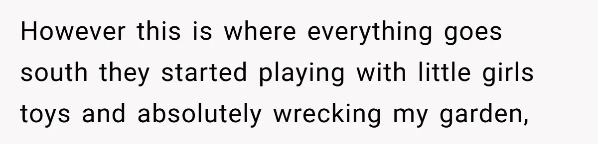 Mom Quietly Fences Off Her Garden To Protect Her Baby, Neighbor Throws Tantrum And Blames Her However this is where everything goes south they started playing with little girls toys and absolutely wrecking my garden,