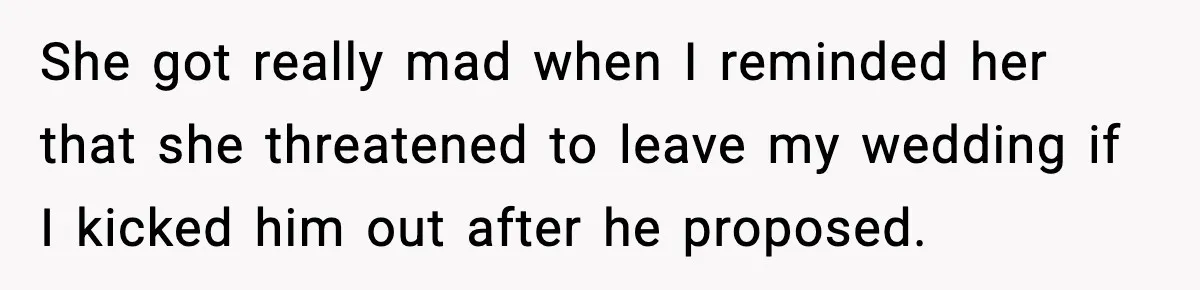 He Announced His Pregnancy At His Brother’s Wedding After His Brother Proposed At His She got really mad when I reminded her that she threatened to leave my wedding if I kicked him out after he proposed.