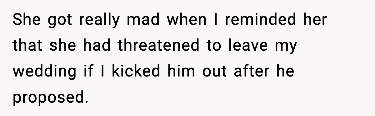 He Announced His Pregnancy At His Brother’s Wedding After His Brother Proposed At His She got really mad when I reminded her that she had threatened to leave my wedding if I kicked him out after he proposed.