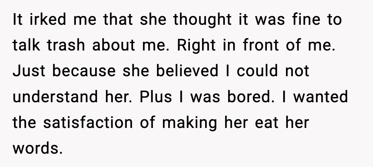 Hospital Roommate Calls Her Ugly In Russian, Student Answers In Russian It irked me that she thought it was fine to talk trash about me. Right in front of me. Just because she believed I could not understand her. Plus I...