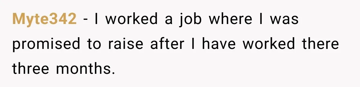 Boss Told Employee To Be On Time, So He Adjusted His Schedule To The Minute And Now His Boss Is Regretting It Myte342 − I worked a job where I was promised to raise after I have worked there three months.