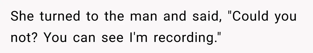 Woman Tries To Record Her Workout At The Gym, But Everyone Keeps Walking In Front Of Her Camera She turned to the man and said, "Could you not? You can see I'm recording."
