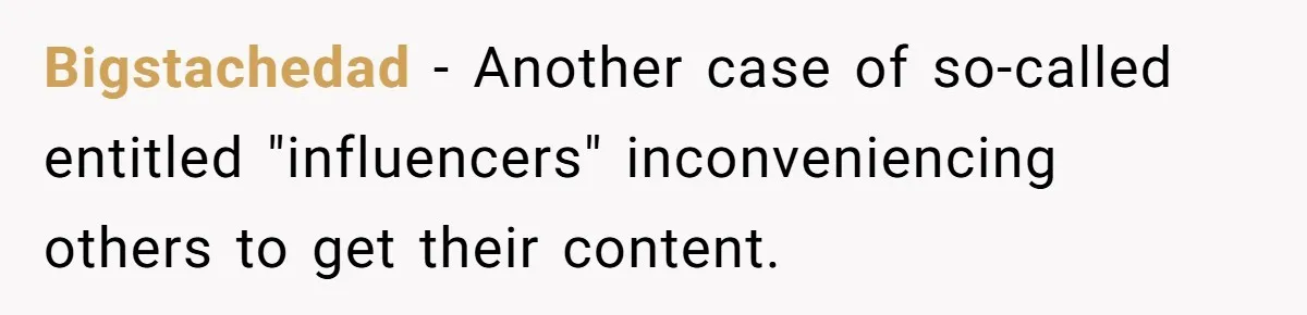 Woman Tries To Record Her Workout At The Gym, But Everyone Keeps Walking In Front Of Her Camera Bigstachedad − Another case of so-called entitled "influencers" inconveniencing others to get their content.
