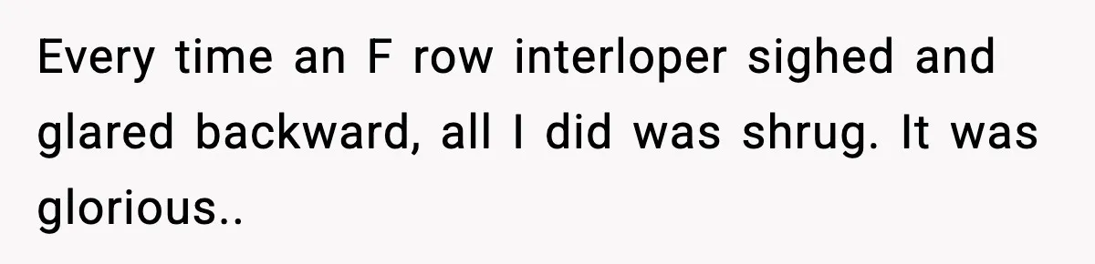 You Took My Reserved Seats For Minecraft? Enjoy My Kids’ Commentary Every time an F row interloper sighed and glared backward, all I did was shrug. It was glorious..