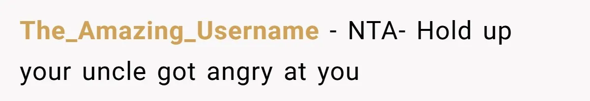 The_Amazing_Username − NTA- Hold up your uncle got angry at you