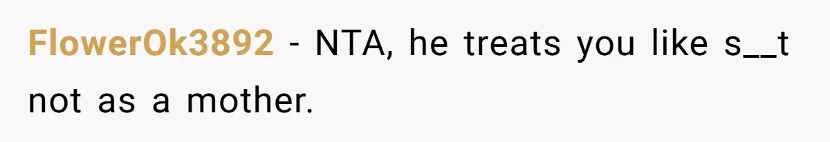 Dad Questions Stepmom's Parenting, Though She Spends Quality Time With Daughter, So She Gives Her Ultimatum FlowerOk3892 − NTA, he treats you like s__t not as a mother.