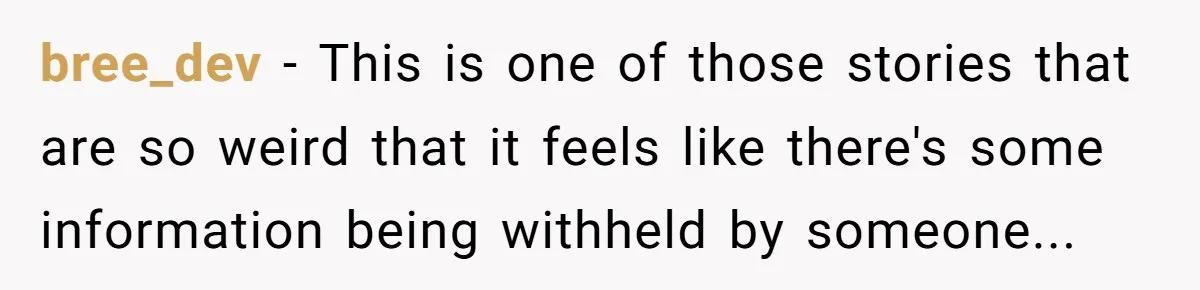 bree_dev - This is one of those stories that are so weird that it feels like there's some information being withheld by someone...