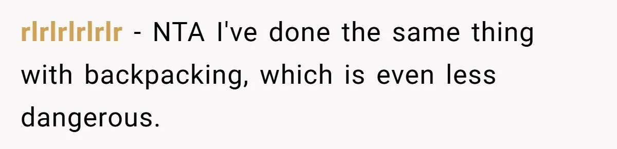 rlrlrlrlrlr − NTA I've done the same thing with backpacking, which is even less dangerous.