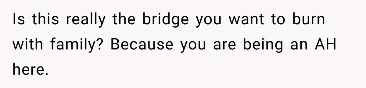 Wedding Planner Brother Predicts Sister’s Marriage Won’t Last, She Melts Down And Loses Her Venue Is this really the bridge you want to burn with family? Because you are being an AH here.