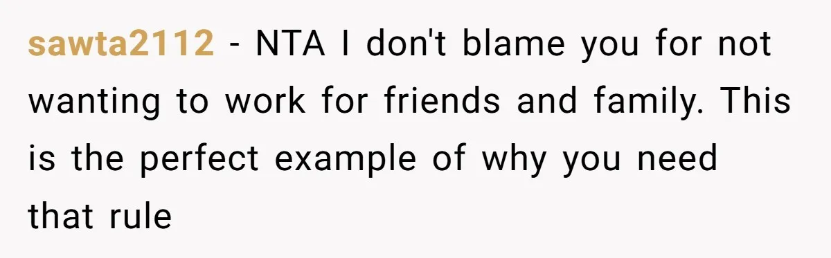 Wedding Planner Brother Predicts Sister’s Marriage Won’t Last, She Melts Down And Loses Her Venue sawta2112 − NTA I don't blame you for not wanting to work for friends and family. This is the perfect example of why you need that rule