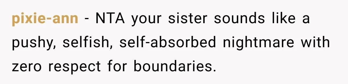 Wedding Planner Brother Predicts Sister’s Marriage Won’t Last, She Melts Down And Loses Her Venue pixie-ann − NTA your sister sounds like a pushy, selfish, self-absorbed nightmare with zero respect for boundaries.