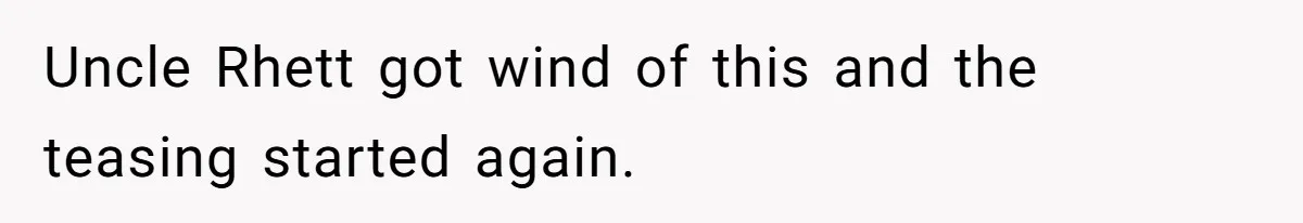 Dad Gets Decade-Long Revenge On Aunty With Her Own Wedding Gift, And She Doesn’t See It Coming Uncle Rhett got wind of this and the teasing started again.