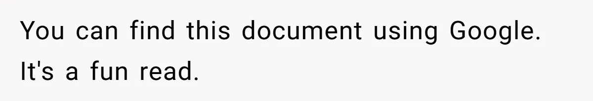 You can find this document using Google. It's a fun read.