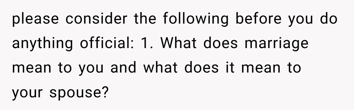 Man Wants To Adopt His Sister After Father’s Death, But Wife Refuses To Have Kids please consider the following before you do anything official: 1. What does marriage mean to you and what does it mean to your spouse?