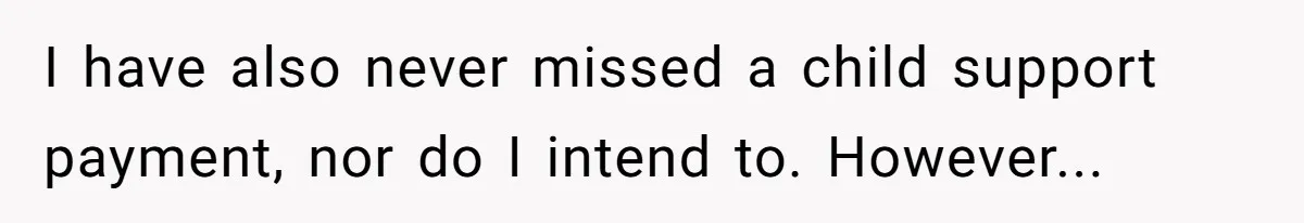 Dad Sends Ex Details Of Tiny Pay Rise And Watches Her Lawyer Bill Explode Over Two Dollars Monthly I have also never missed a child support payment, nor do I intend to. However...