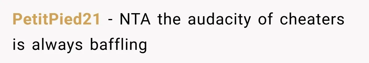PetitPied21 − NTA the audacity of cheaters is always baffling