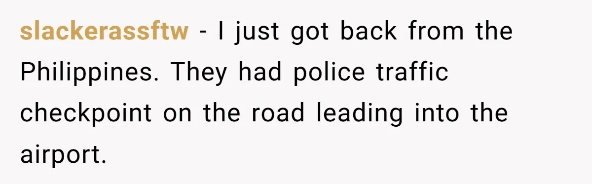 Woman Uses a "Complaints Book" to Serve a Smug Clerk Some Cold, Hard Justice slackerassftw - I just got back from the Philippines. They had police traffic checkpoint on the road leading into the airport.