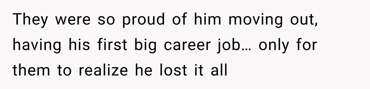 Family Tension Explodes After Woman Says She’s “Lying In The Bed” Her Parents Voted For They were so proud of him moving out, having his first big career job… only for them to realize he lost it all