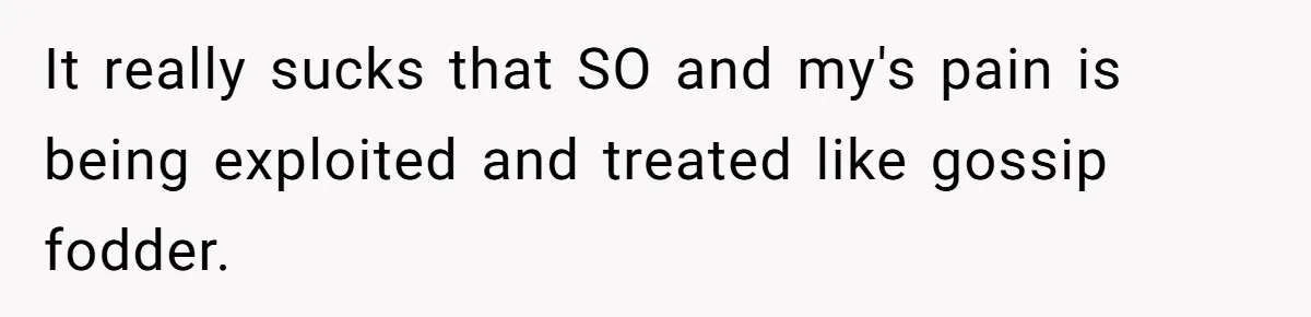 MIL Sends Her A Bill For Christmas, Then Gets Angry When The Internet Takes Her Side It really sucks that SO and my's pain is being exploited and treated like gossip fodder.
