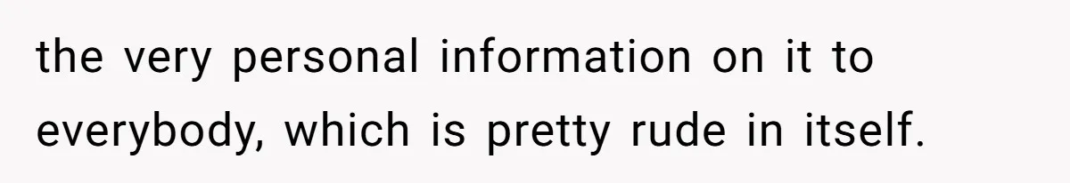 MIL Sends Her A Bill For Christmas, Then Gets Angry When The Internet Takes Her Side the very personal information on it to everybody, which is pretty rude in itself.