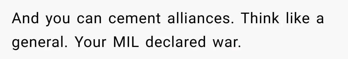 MIL Sends Her A Bill For Christmas, Then Gets Angry When The Internet Takes Her Side And you can cement alliances. Think like a general. Your MIL declared war.