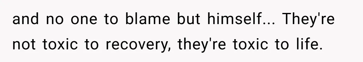 Husband and Wife Go No-Contact With Parents Who Ruined Their Son’s Goodbye and no one to blame but himself... They're not toxic to recovery, they're toxic to life.