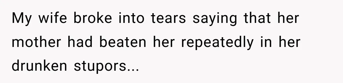Husband and Wife Go No-Contact With Parents Who Ruined Their Son’s Goodbye My wife broke into tears saying that her mother had beaten her repeatedly in her drunken stupors...